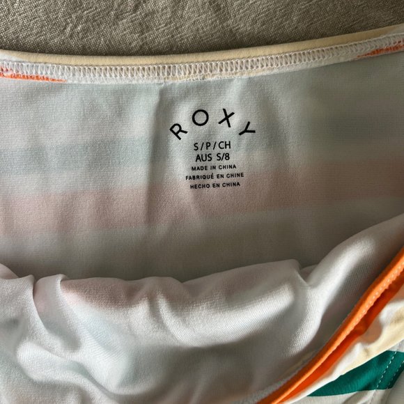 Roxy Two Piece Striped Bathing Suit S - Picture 6 of 12